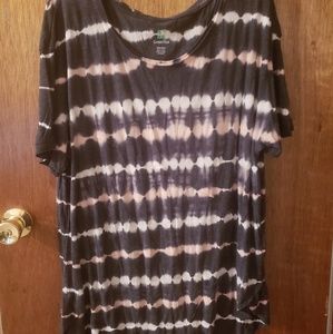 Grey and Pink Loose Fit Tee